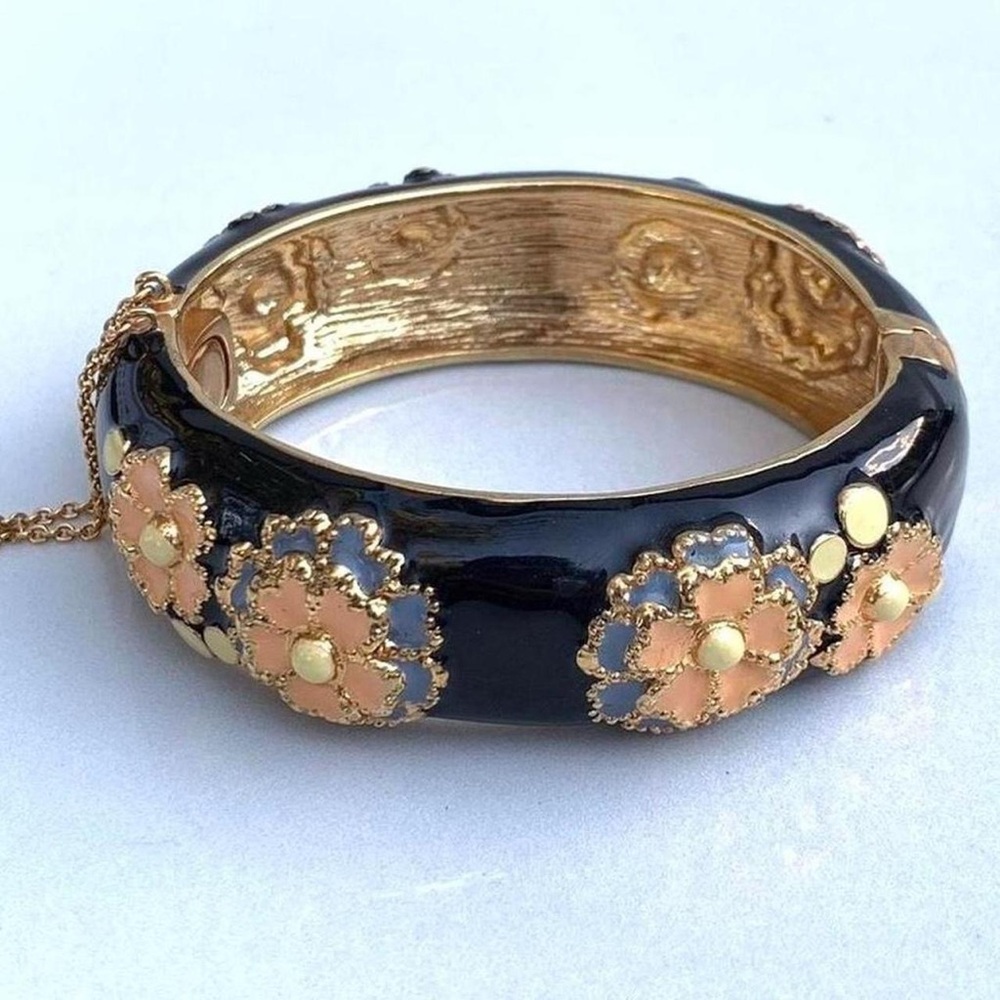 J Crew Fairycore Floral Enamel Bracelet y2k